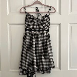 Black and White Gingham Dress